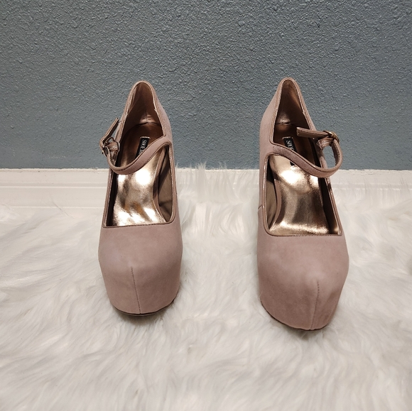 NIB Shoemint Blush Suede Mary Jane Platform Heel, size 9 1/2 - Picture 5 of 5